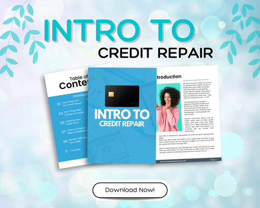 DIY Credit Repair Ebook
